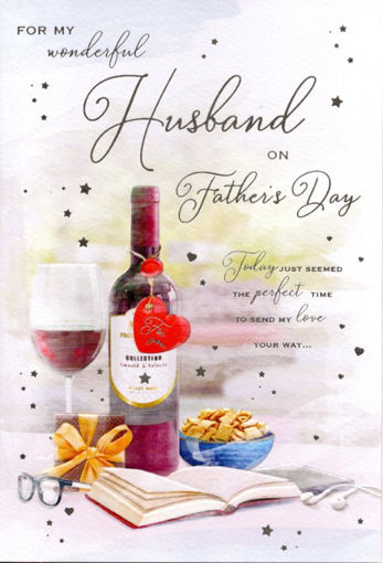 Picture of FOR MY WONDERFUL HUSBAND ON FATHER DAY CARD